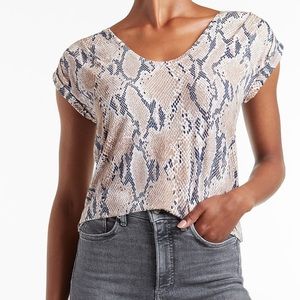 Express Snakeskin Slouch Tee